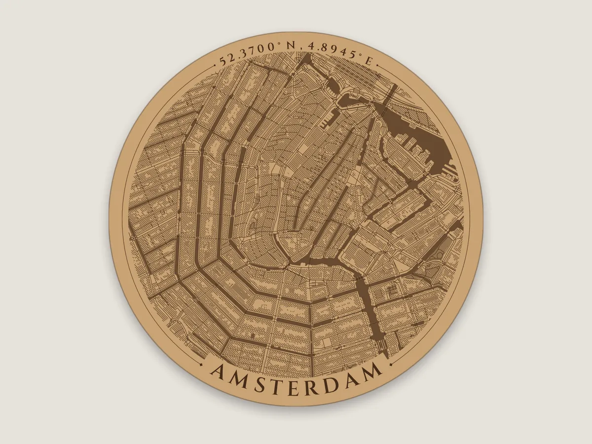 Amsterdam, cork coaster