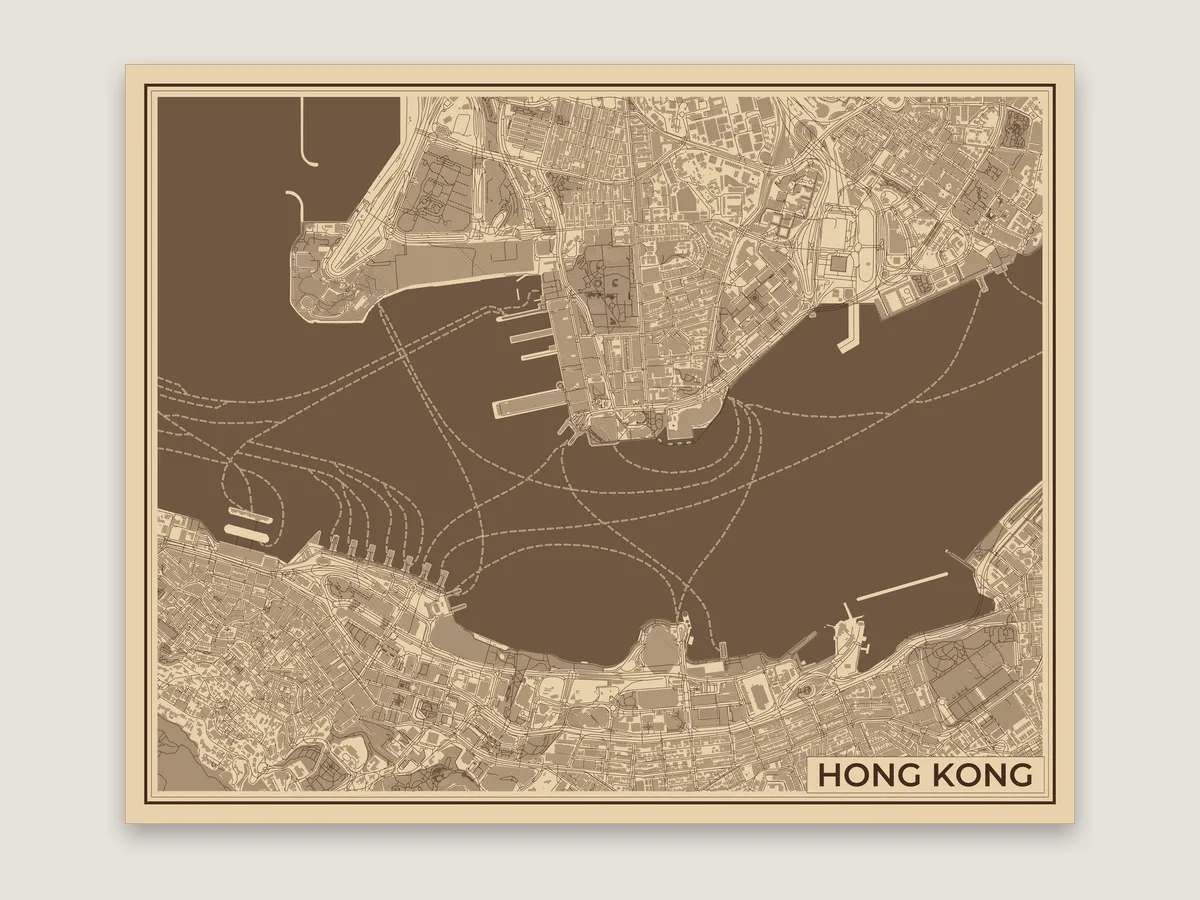 Hong Kong, ferry wakes