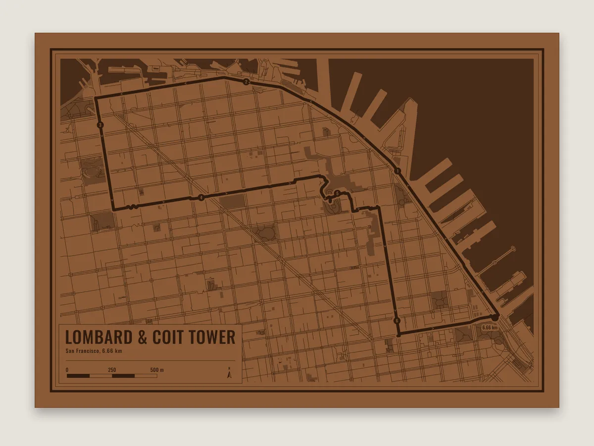 San Francisco run on leather