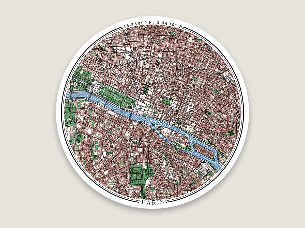 Paris, contour fills