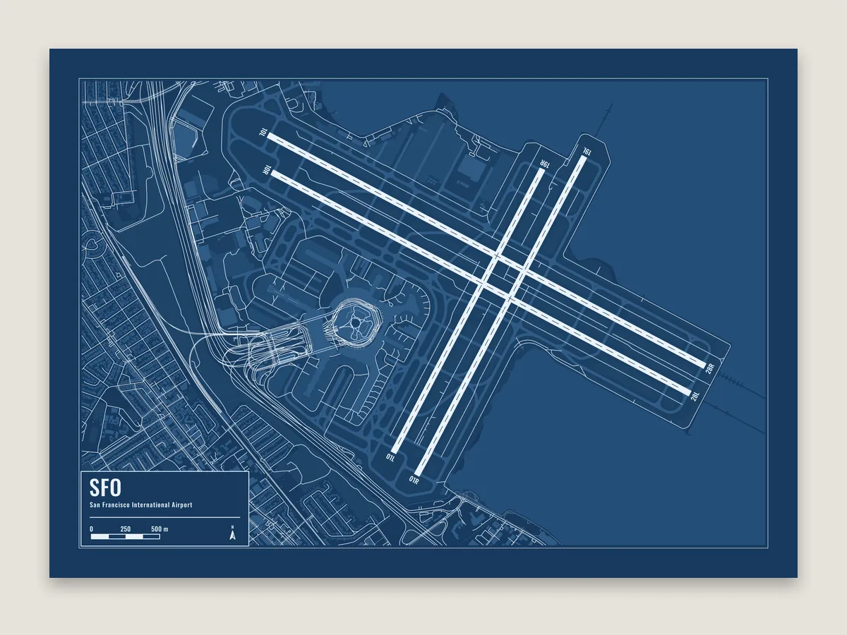 SFO, airport diagram