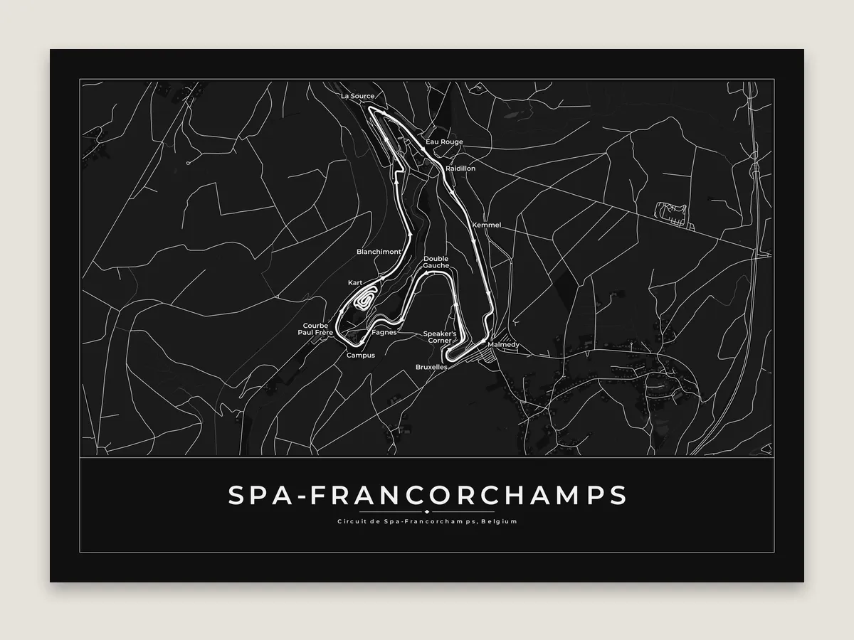 Spa-Francorchamps in Noir