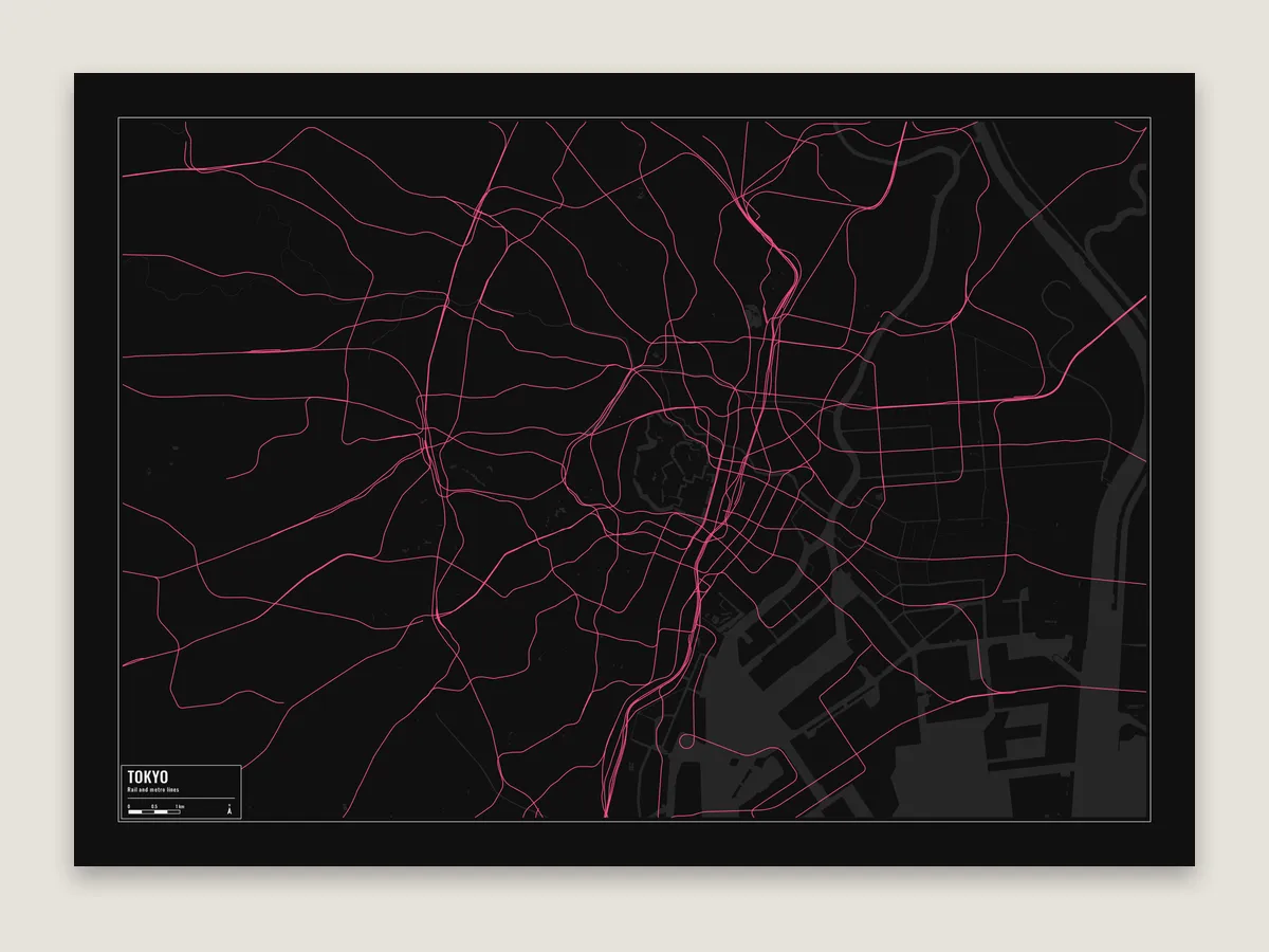 Tokyo, rail and metro only